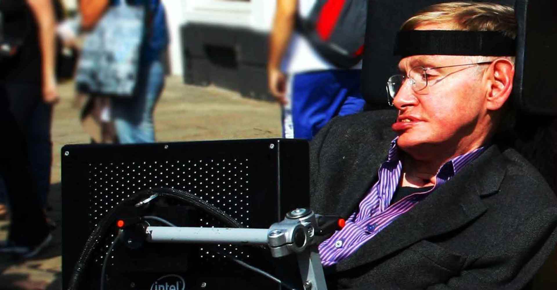 Stephen Hawking in Cambridge, the gravity god