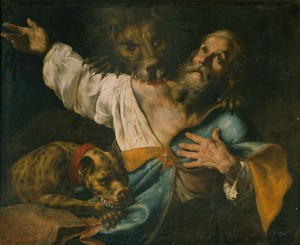 St. Ignatius of Antioch is eaten by beasts
