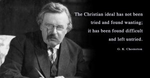 G.K. Chesterton, the Christian ideal and signs from God