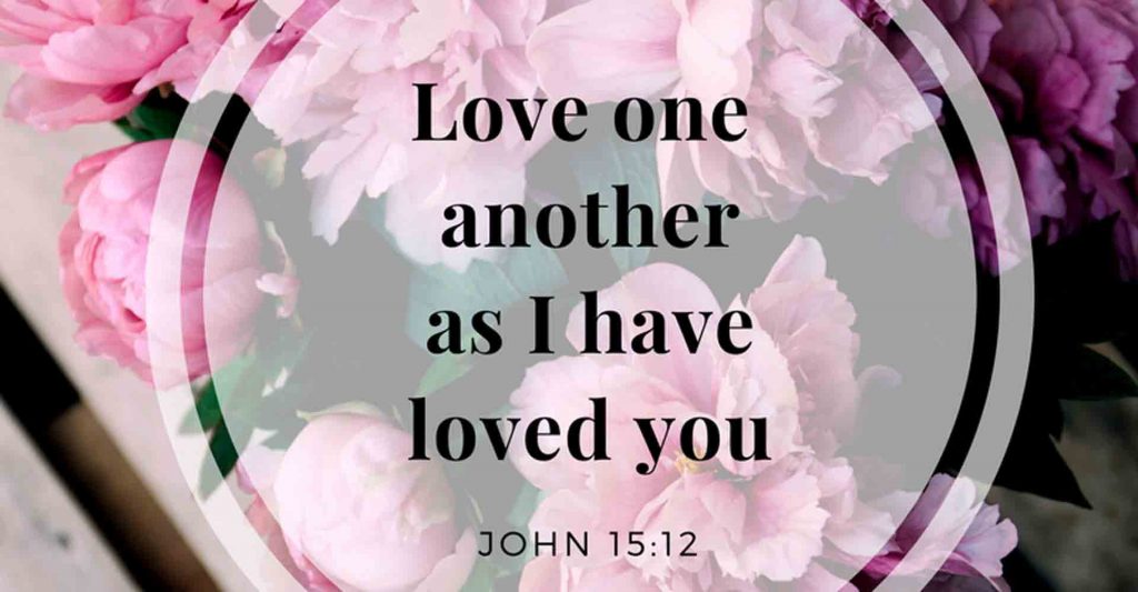 love one another as I have loved you