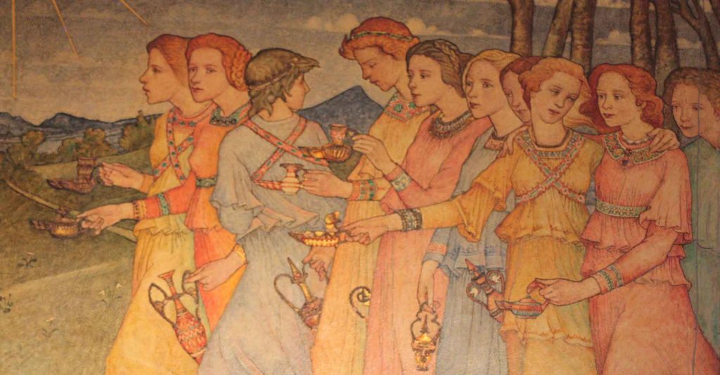 The Parable of The Ten Virgins, communion of saints, the Church