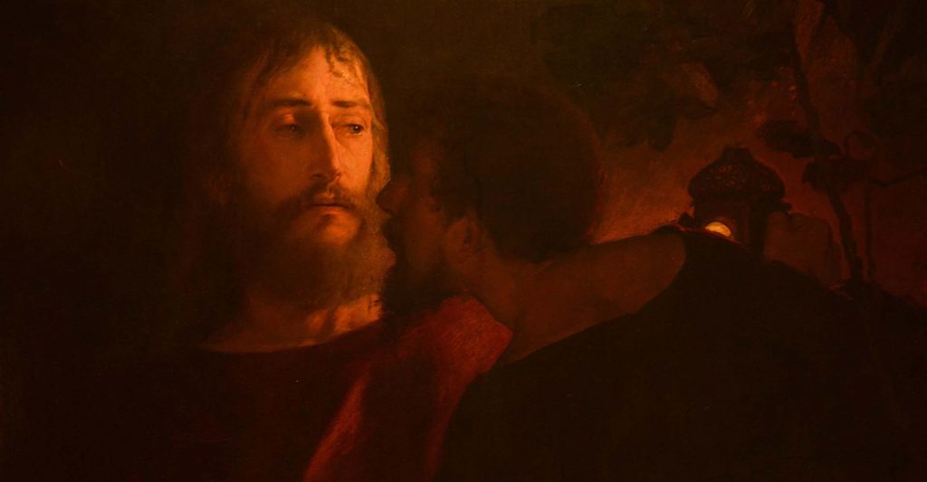 Christ and Judas Iscariot, Light and darkness