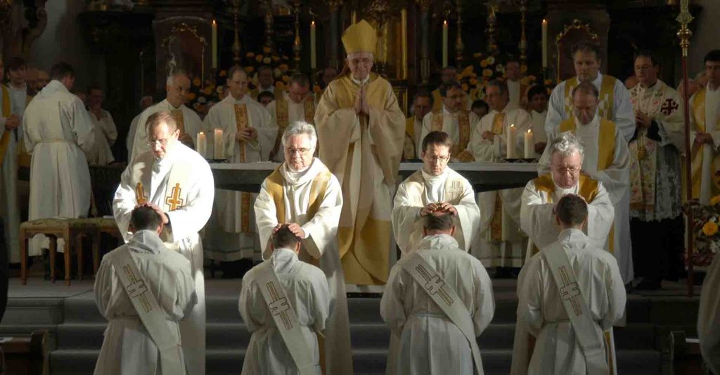 Ordination for men only, no female deacons